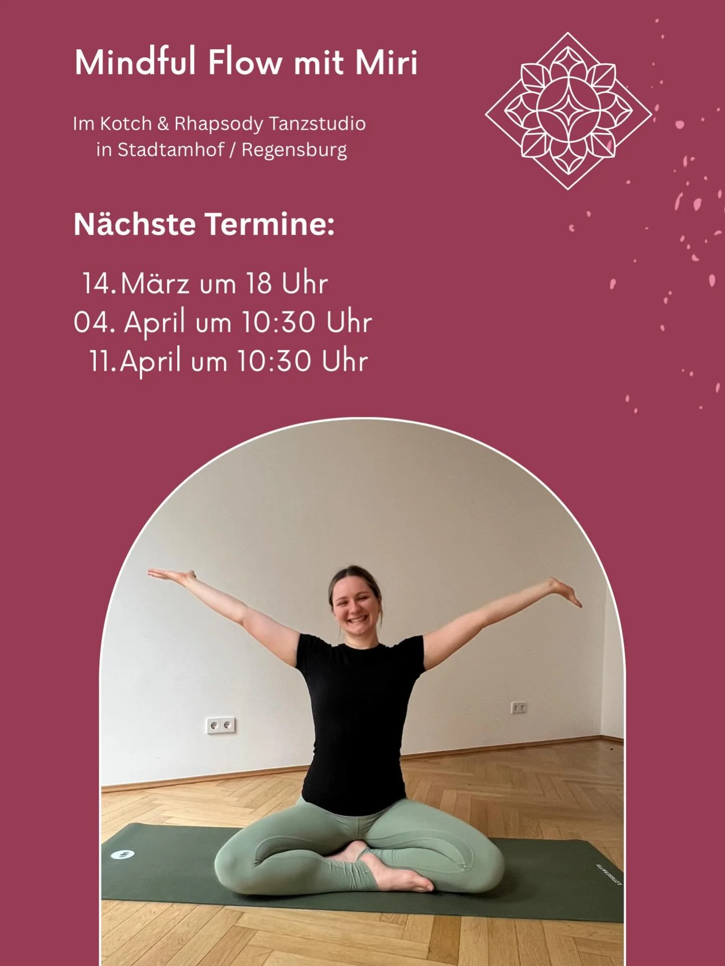 Die ersten beiden Termine haben mir viel Spa&szlig; gemacht - und die n&auml;chsten sind schon fix! 🤍

Ich freue mich auf euch! 
Anmeldung &uuml;ber den Link in der Bio. 🧘🏻&zwj;♀️ 

#yogainregensburg #yogalehrerin #regensburg #yogastunden