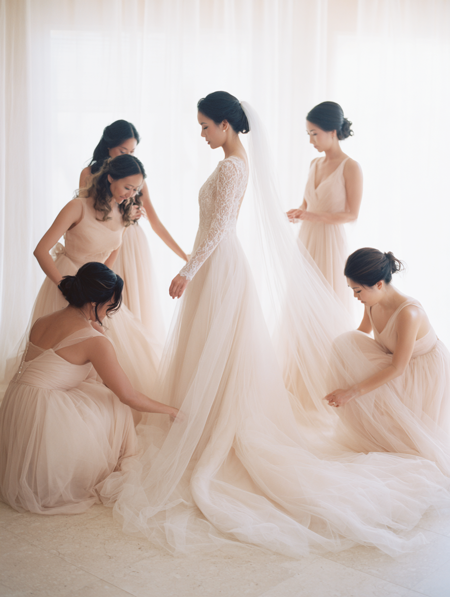 Bridal Party makeup glam by MakeupByTohdazzle