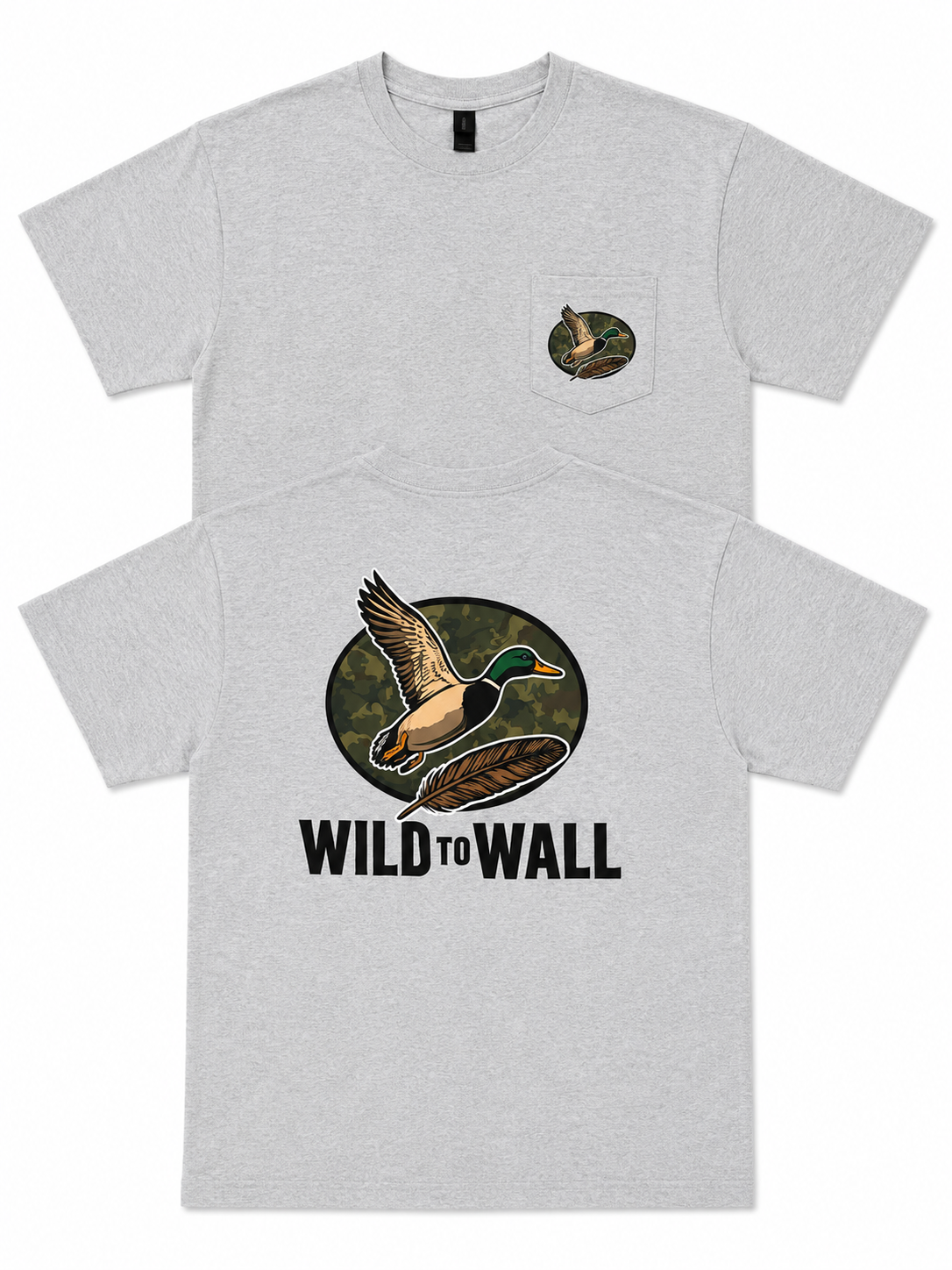 SPORTS GREY W2W POCKET T-SHIRT