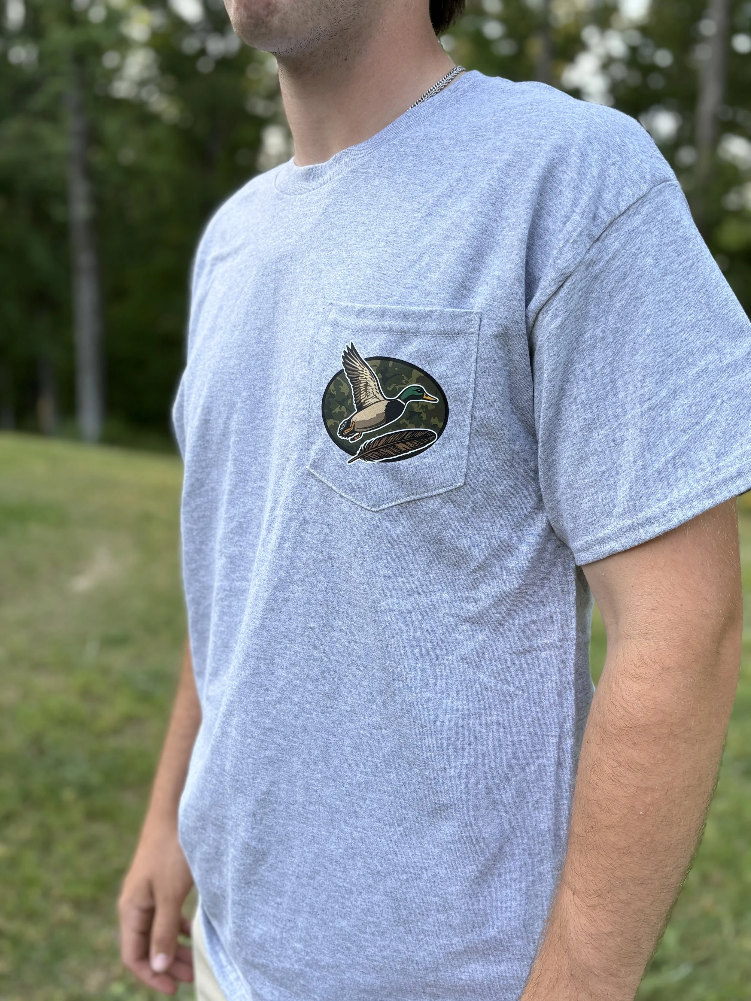 SPORTS GREY W2W POCKET T-SHIRT