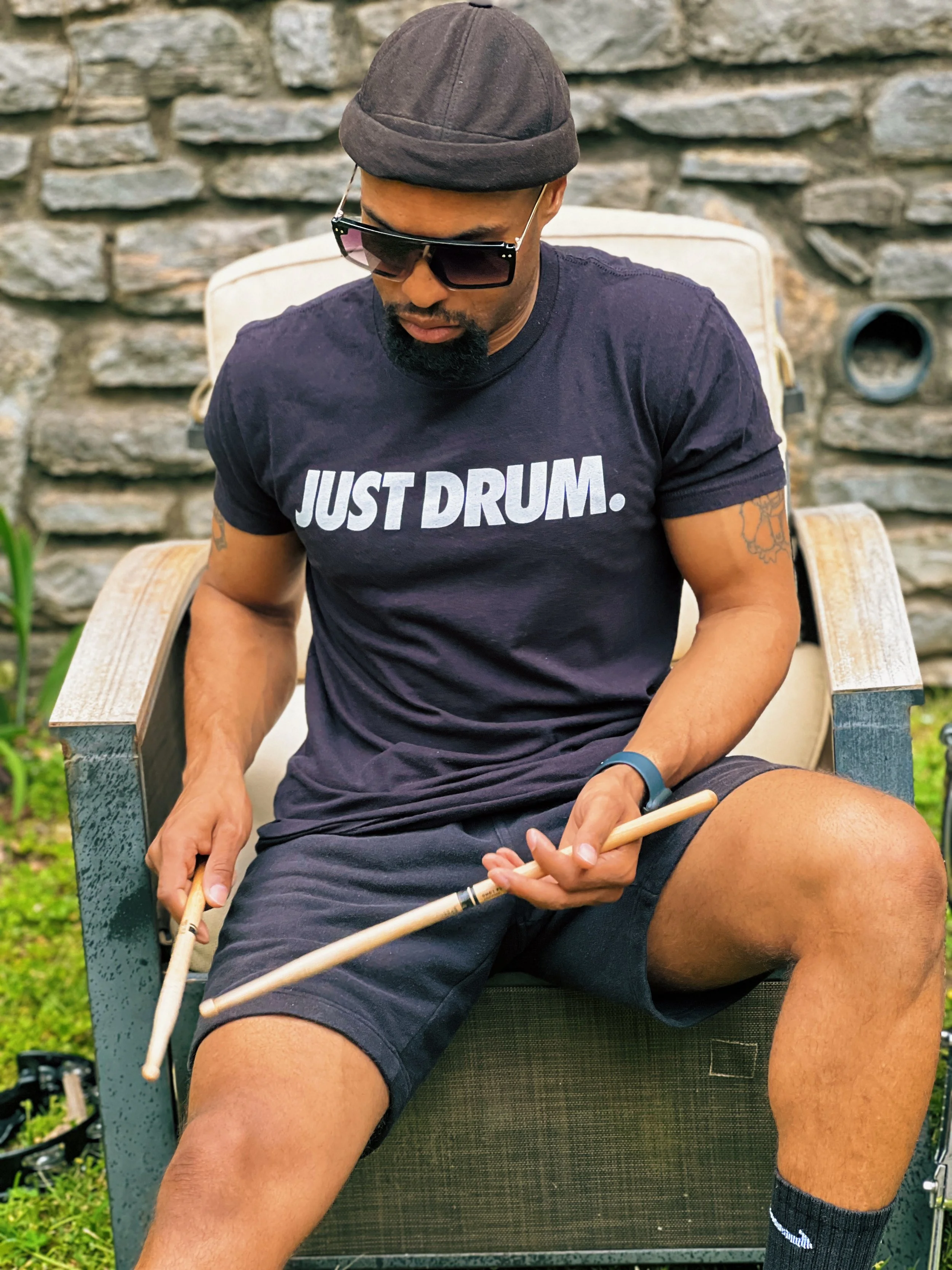 Drum Club Global exclusive drummer apparel and merchandise — Just Drum collection