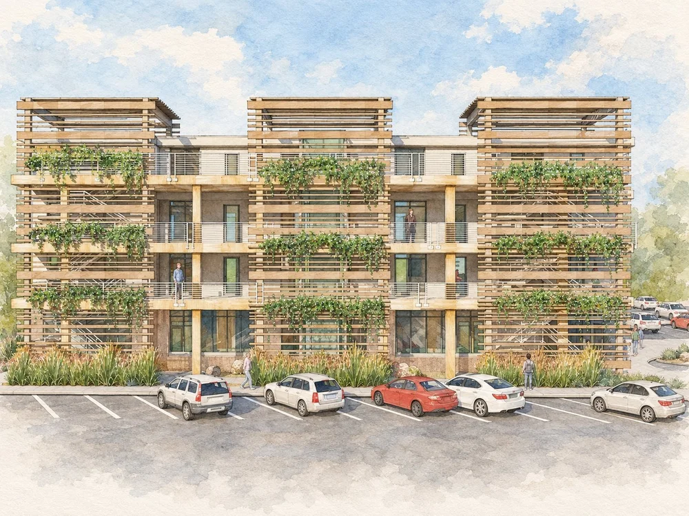 Pueblo affordable housing and early childhood education concept 4