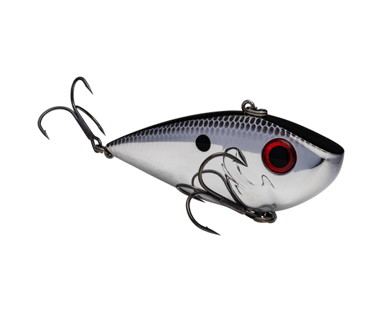 Red Eyed Shad 1/2oz Tungsten 2 Tap Chrome Black