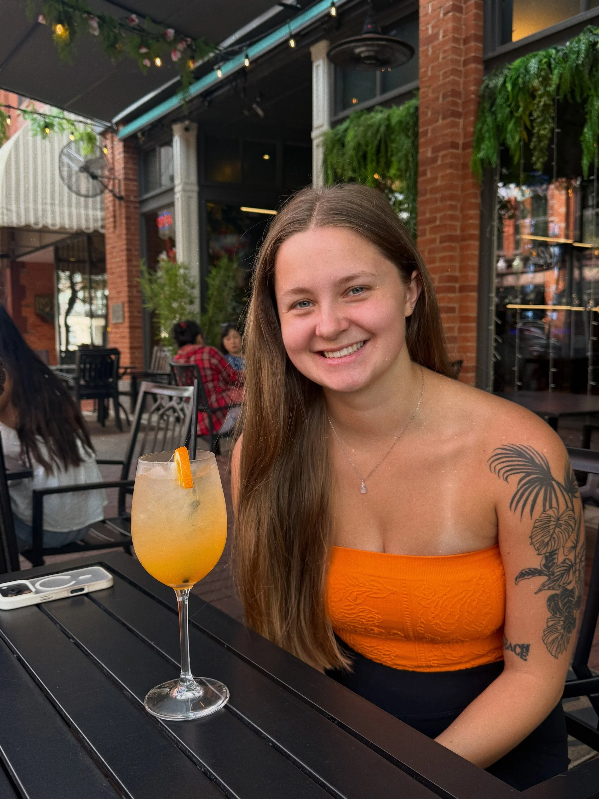 Had dinner last night at one of my favorite places&hellip; @lemongrass_asian_fusion and got the peach spritz! I had no idea that it would match my outfit 🧡

BUT I had to update you all that the website just got a much needed refresh! It is so much s