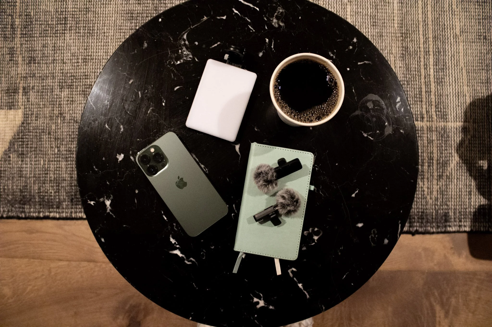 phone on table 