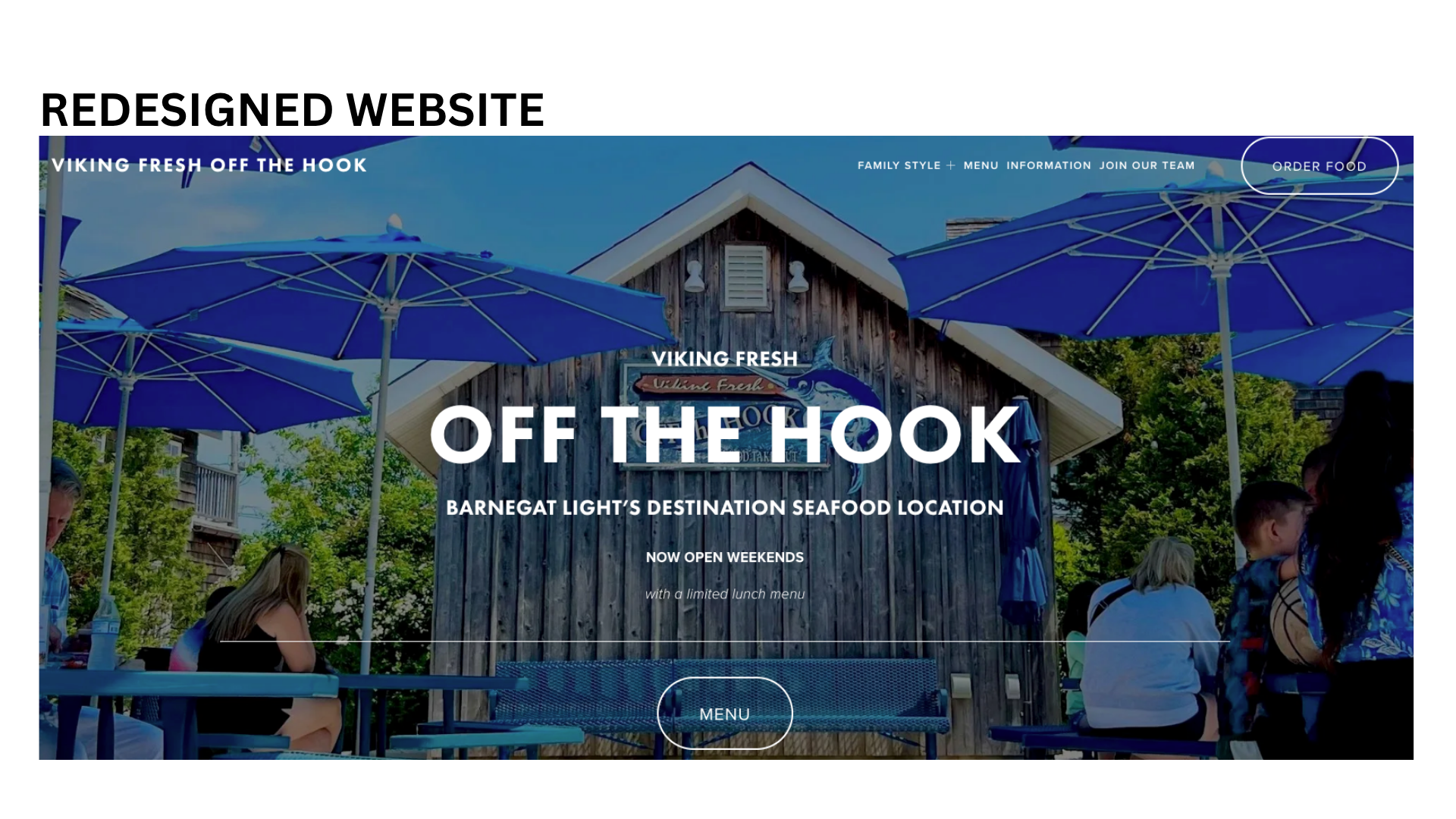Viking fresh off the hook website redesign snippet
