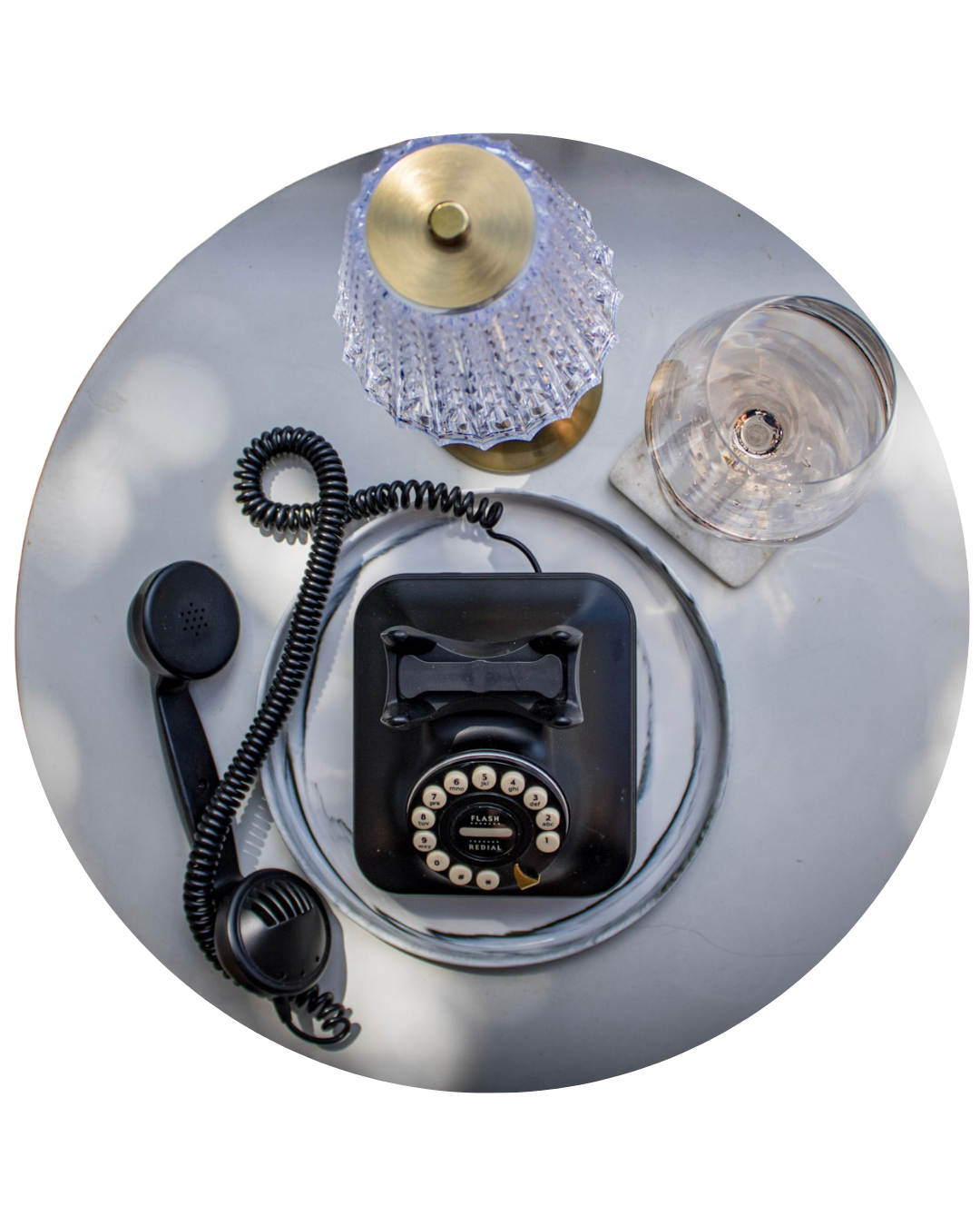 Phone on table