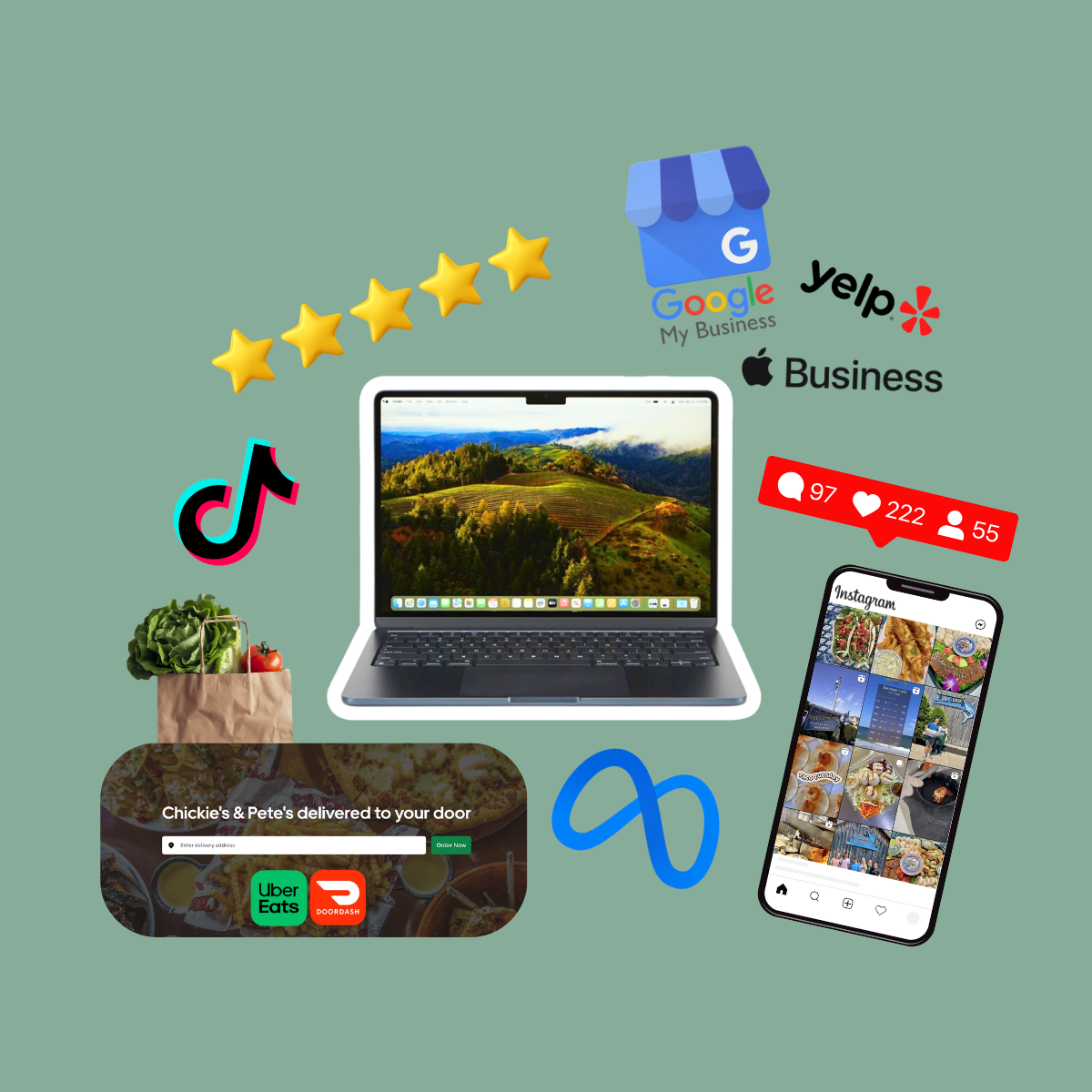 Computer and keyboard