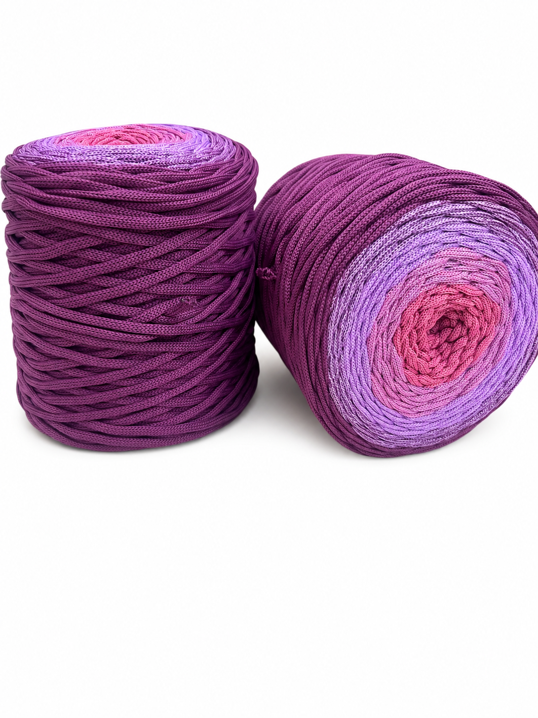 Polyester Ombre Cord 5mm - Mulberry Romance