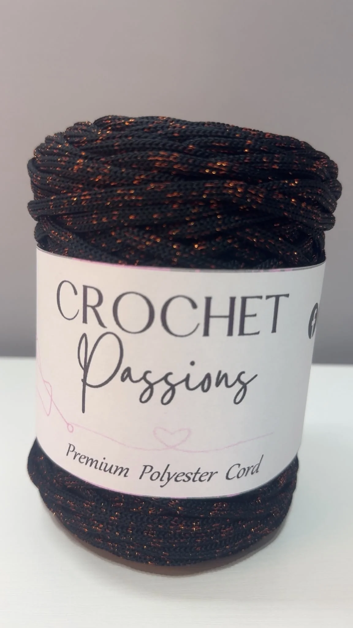 Flat Polyester Cord 5mm - Galaxy Mars