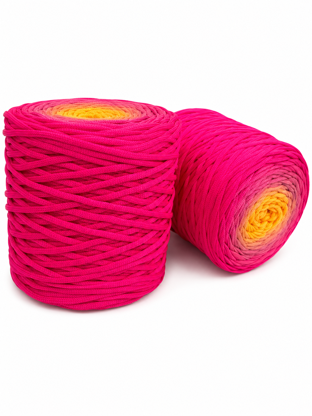 Polyester Ombre Cord 5mm - Flamingo Flame
