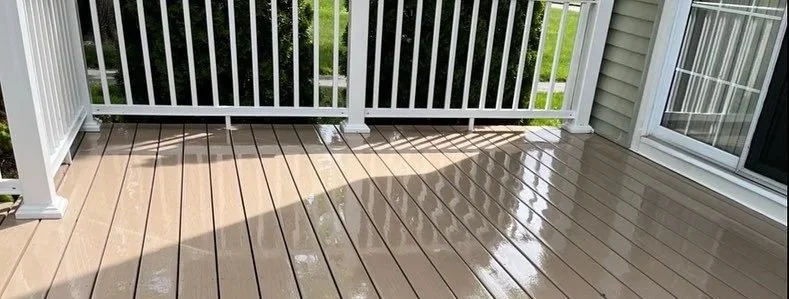 Cleaned deck in central CT