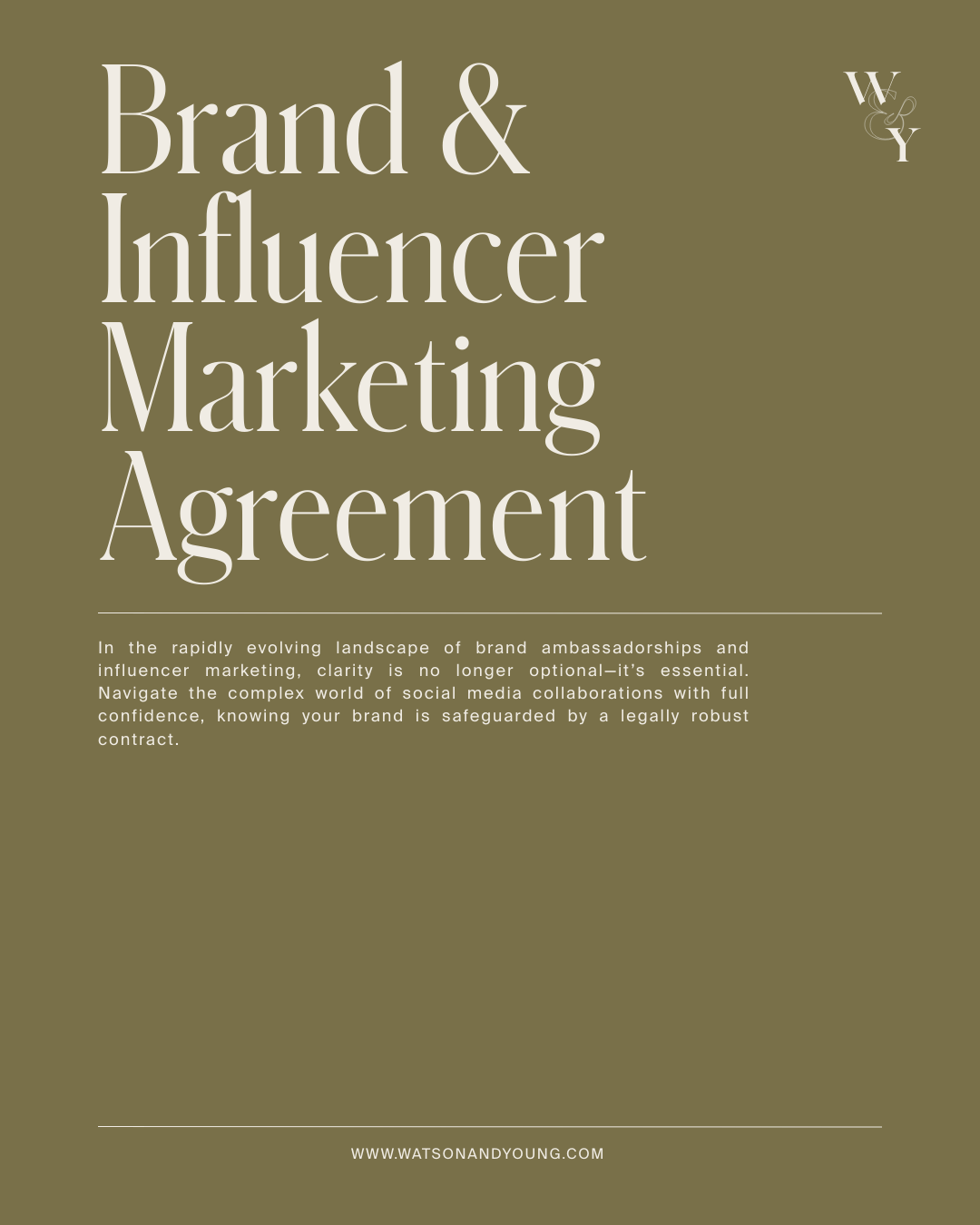 Brand &amp; Influencer Marketing Agreement
