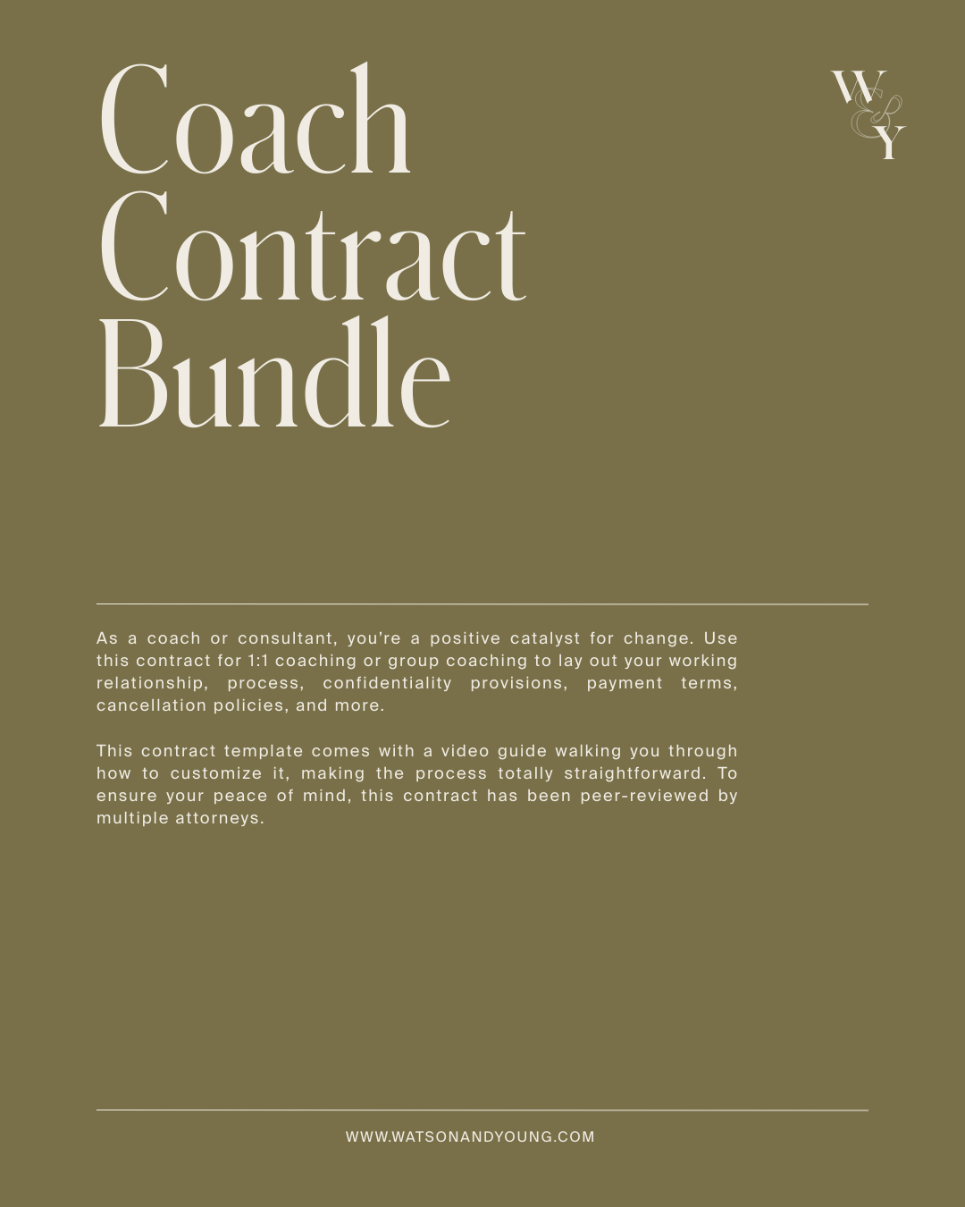 Coach Contract Bundle