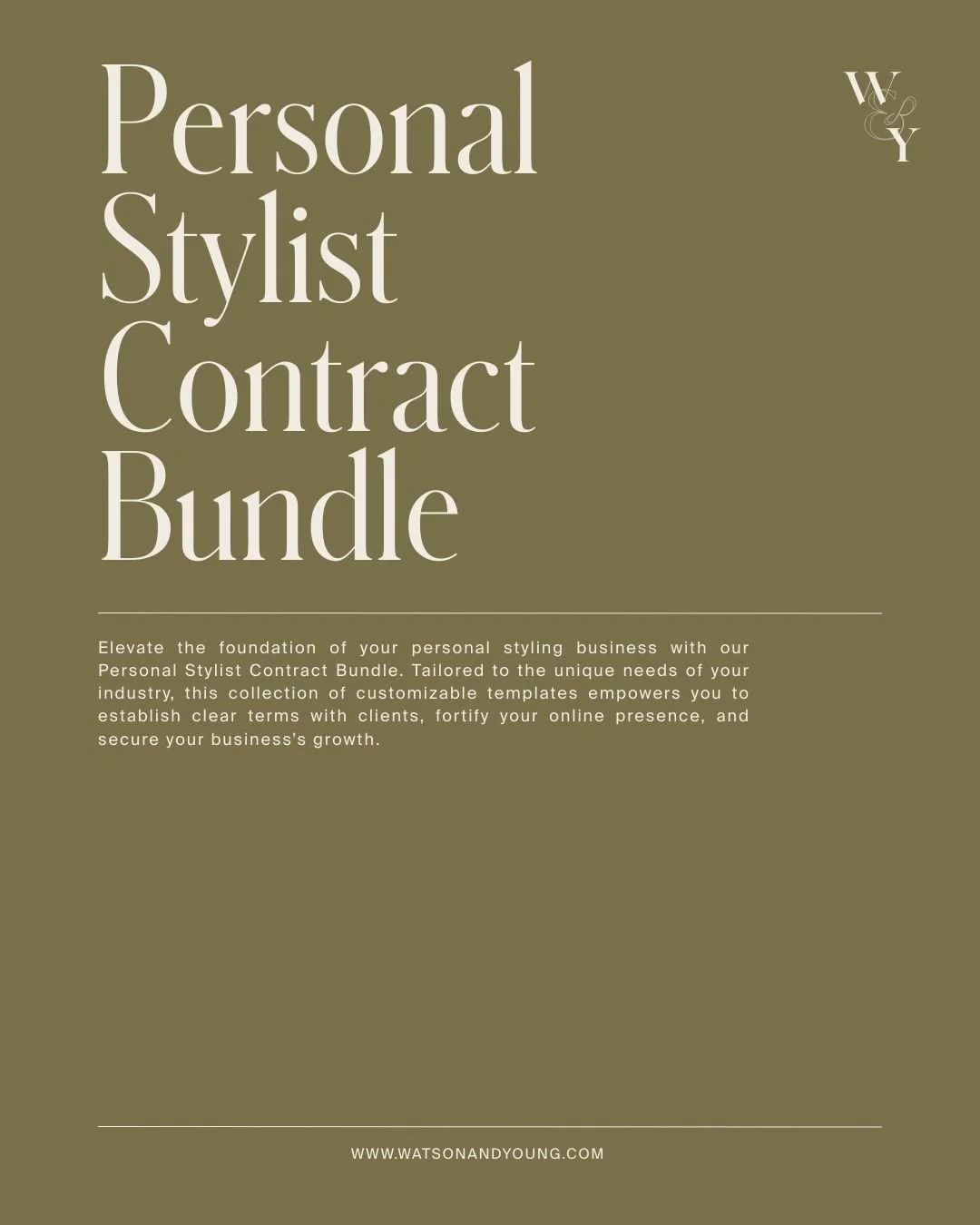 Personal Stylist Contract Bundle
