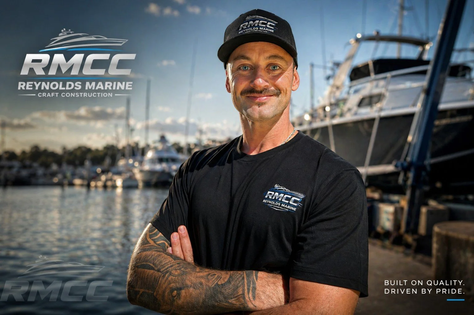 Alt text: Boat builder Sunshine Coast working on carbon fibre catamaran