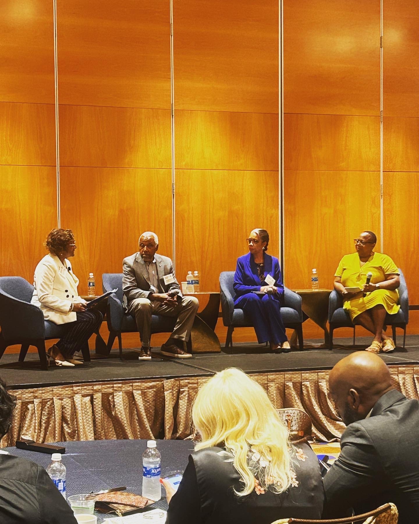 Michele Tedder on speaking on a panel on stage