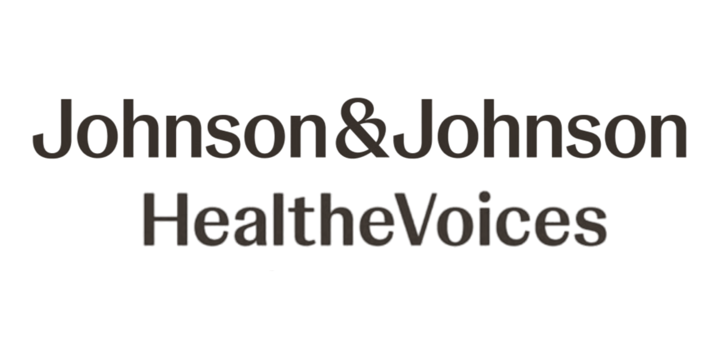 Text reading 'Johnson & Johnson Healthcare' with a black background.