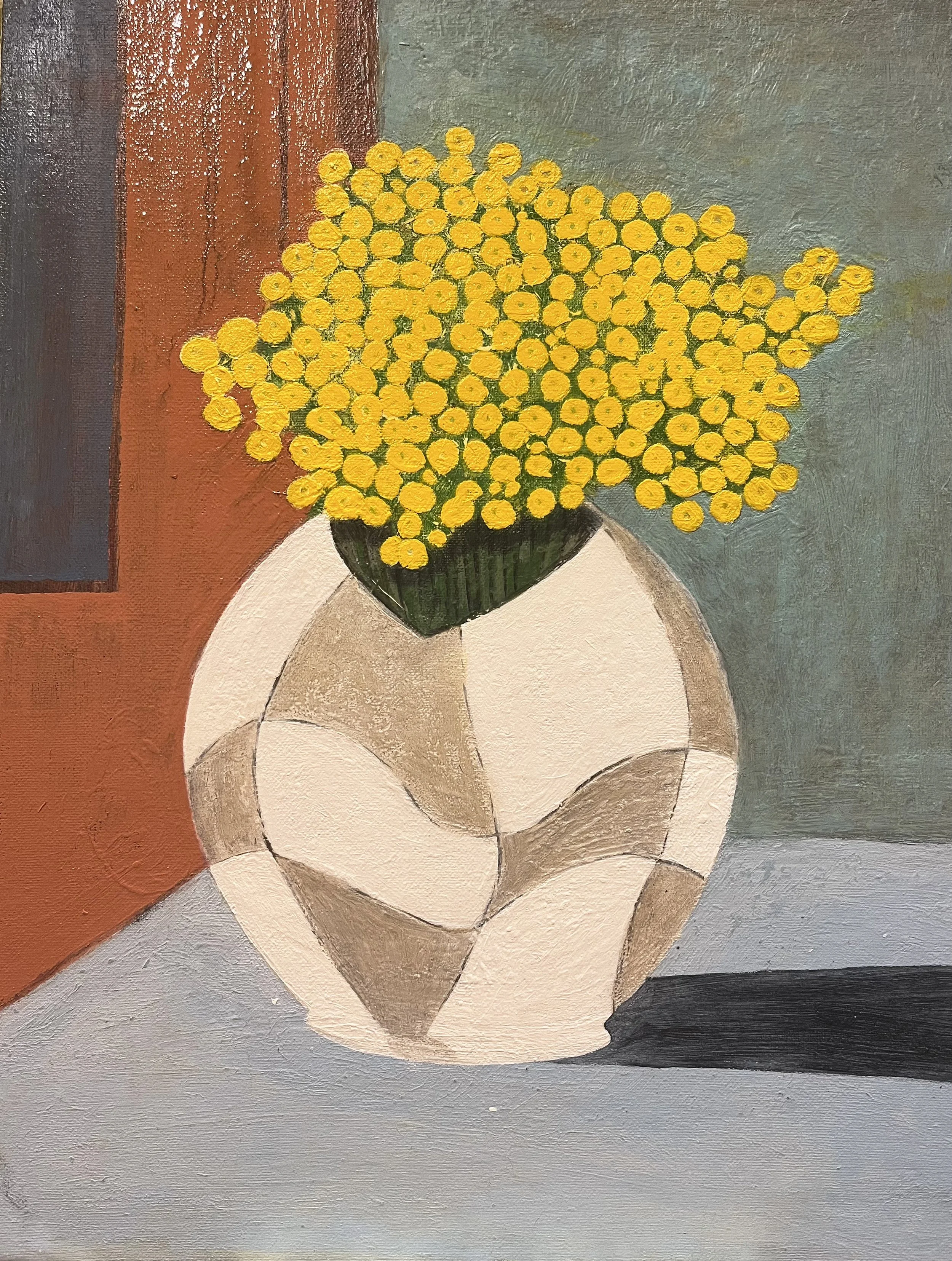 Tansy, Oil on panel