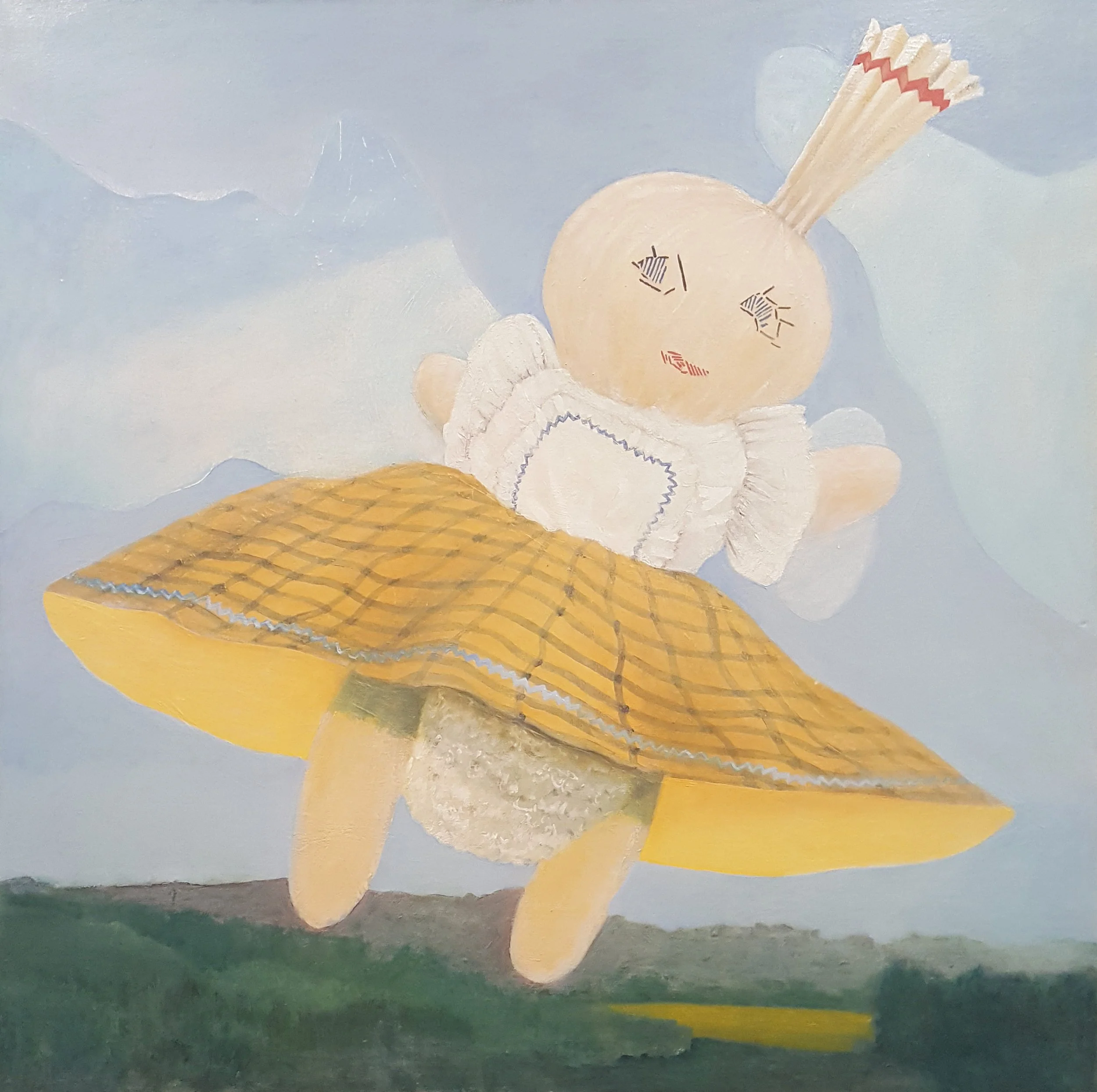 Blanket Toss, oil on canvas