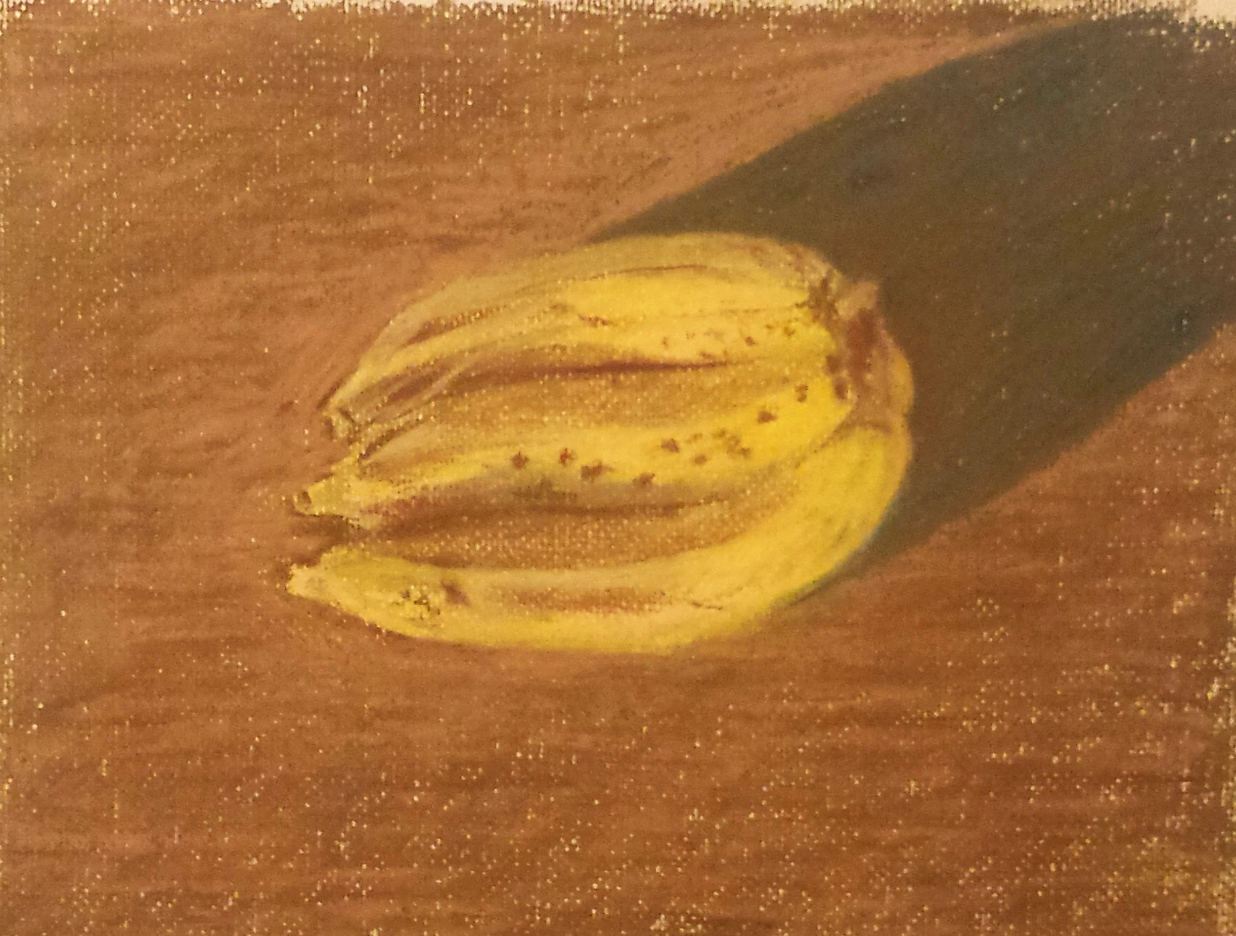 Bananas, Oil on paper