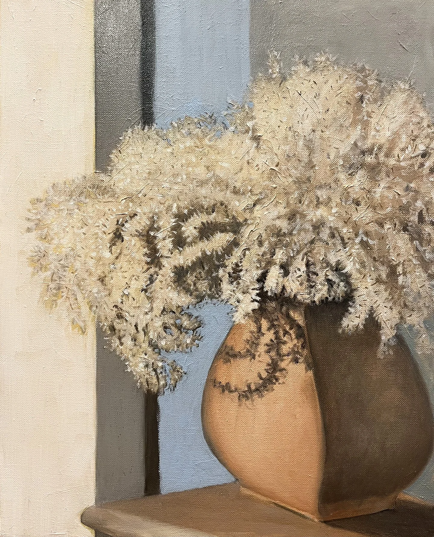 Grasses, Oil on panel