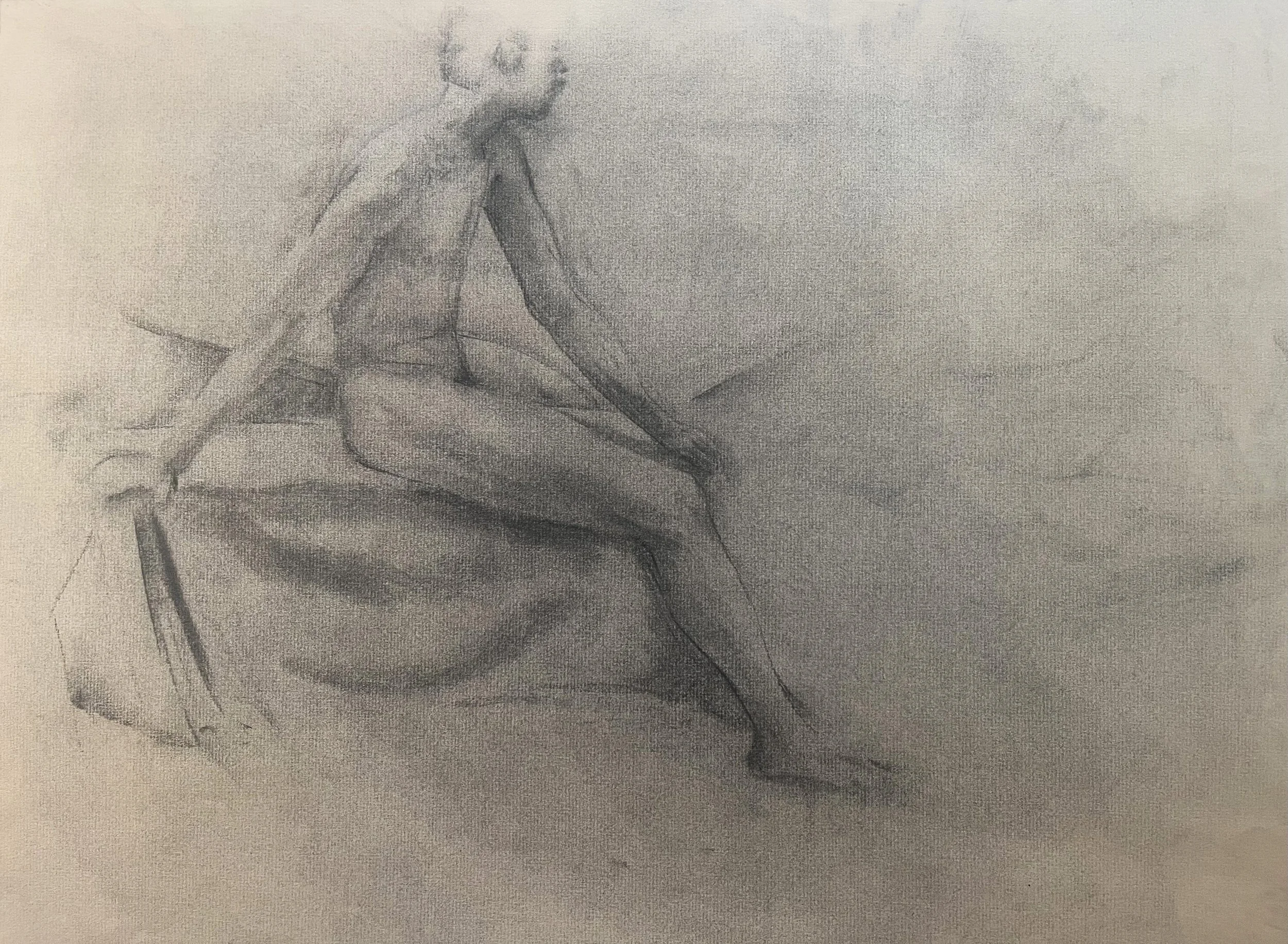Figure Study 2, graphite on paper