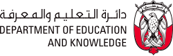 Department of Education and Knowledge logo with text in English and Arabic.