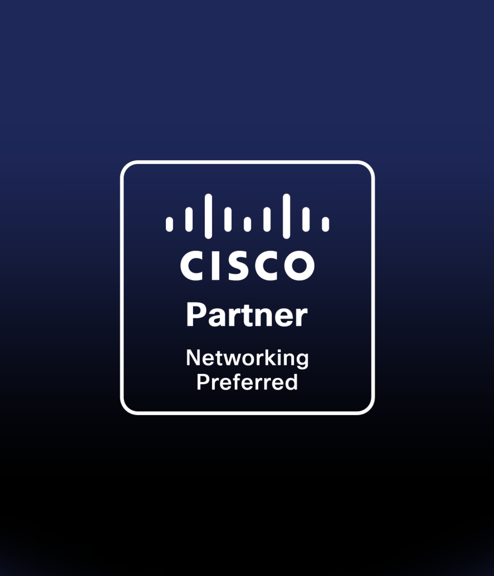 Cisco Networking Preferred Partner Badge awarded to ITQAN Al Khaleej Computers.
