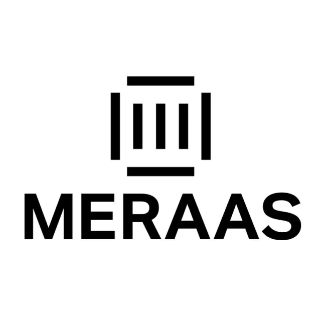 Logo of MERAAS, a dubai based master developer.