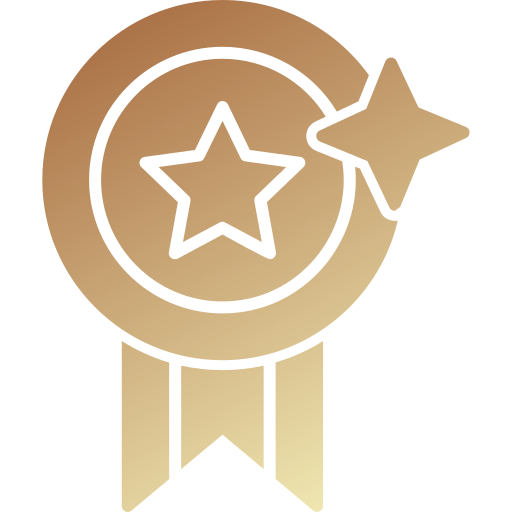 A badge icon representing quality excellence.