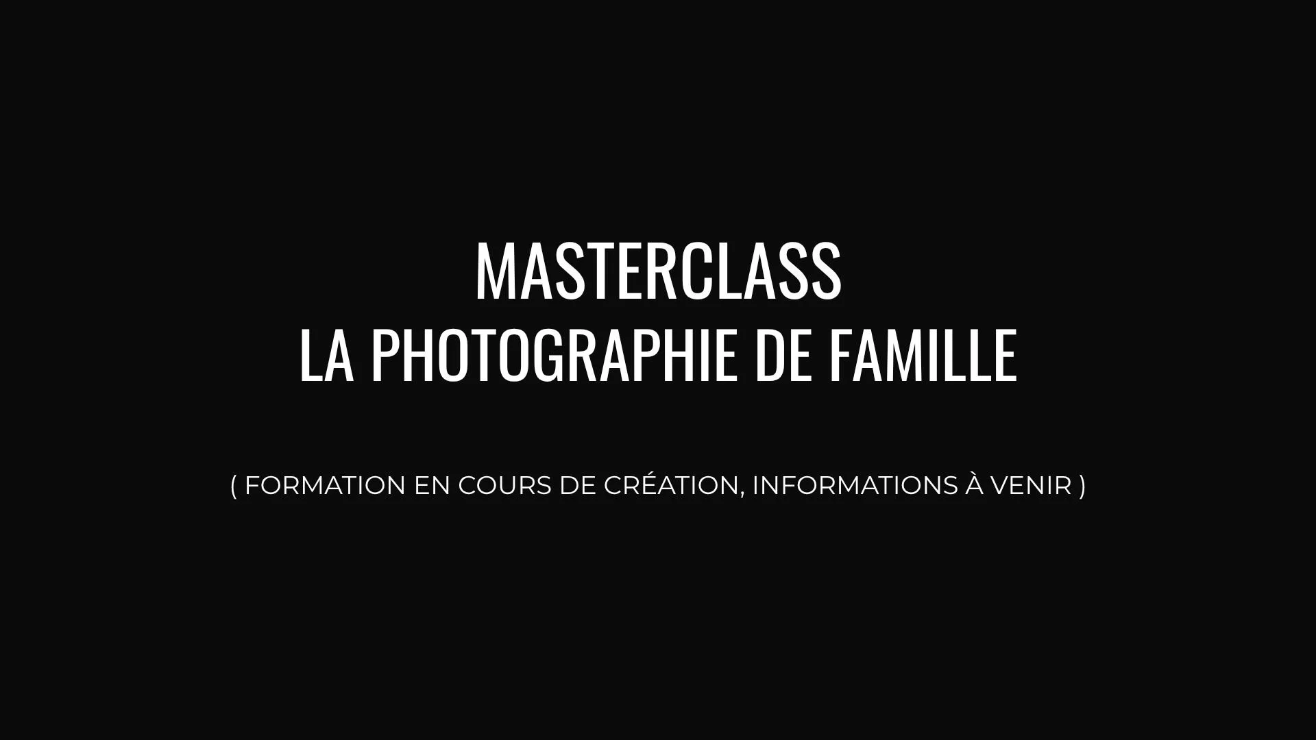 FORMATION PHOTO DE FAMILLE
