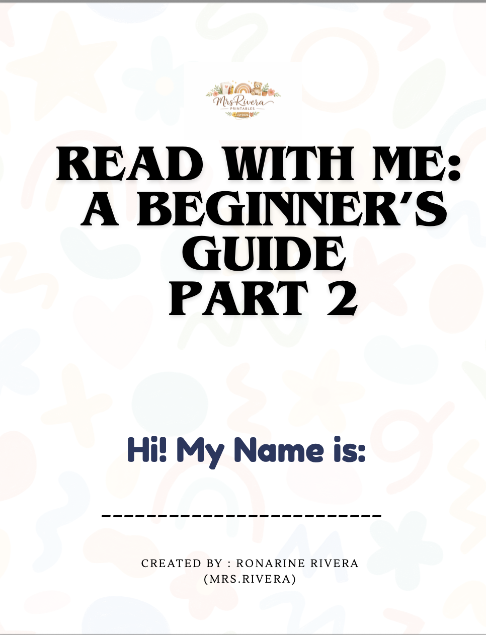 PART 2 - READ WITH ME - BEGINNER'S GUIDE