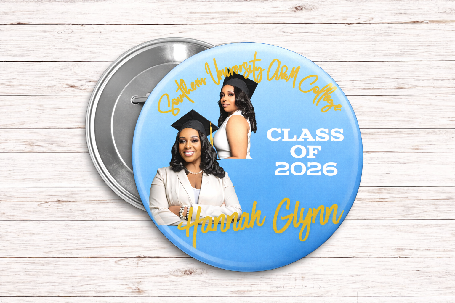 School, Name, Year Grad Button