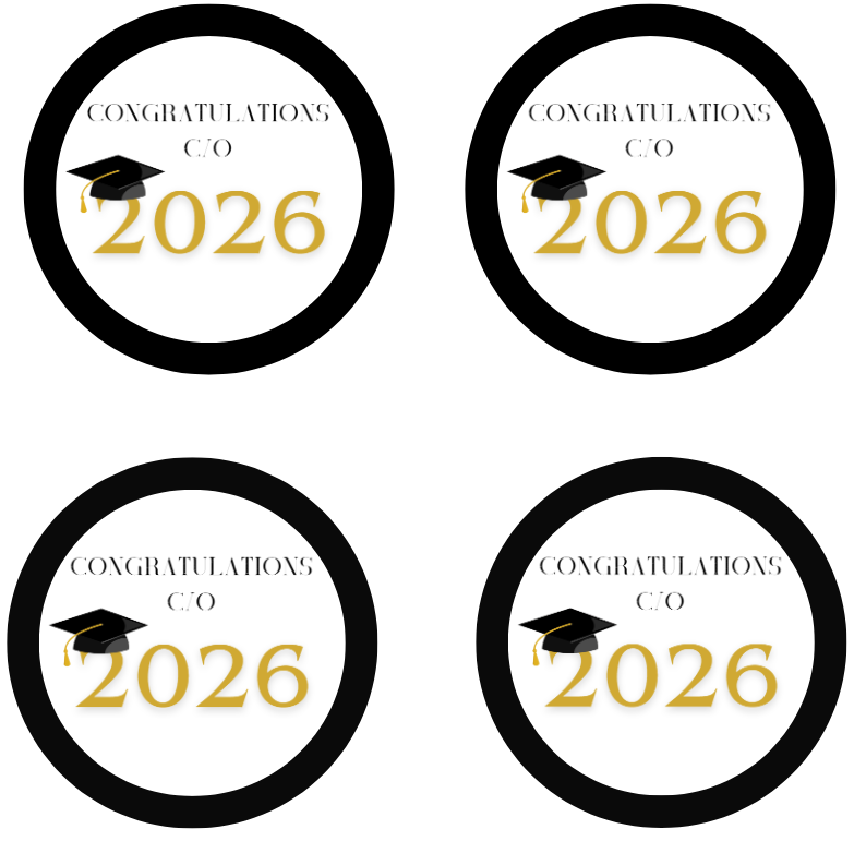 Graduation Stickers With Border