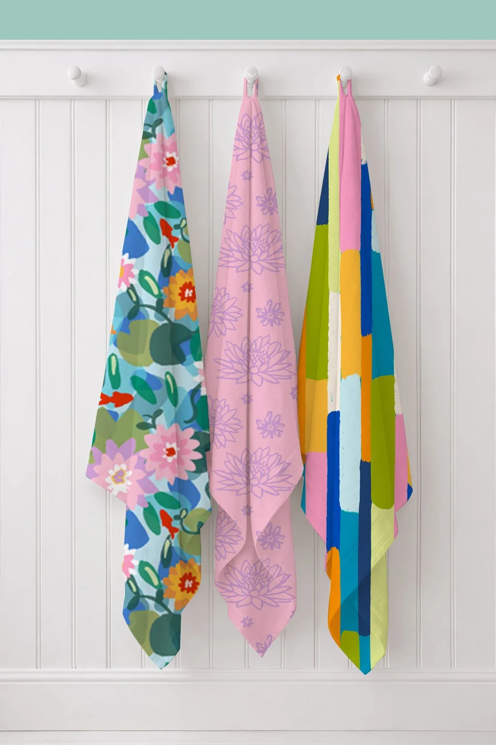 beach towels on pegs_lily pads.jpg