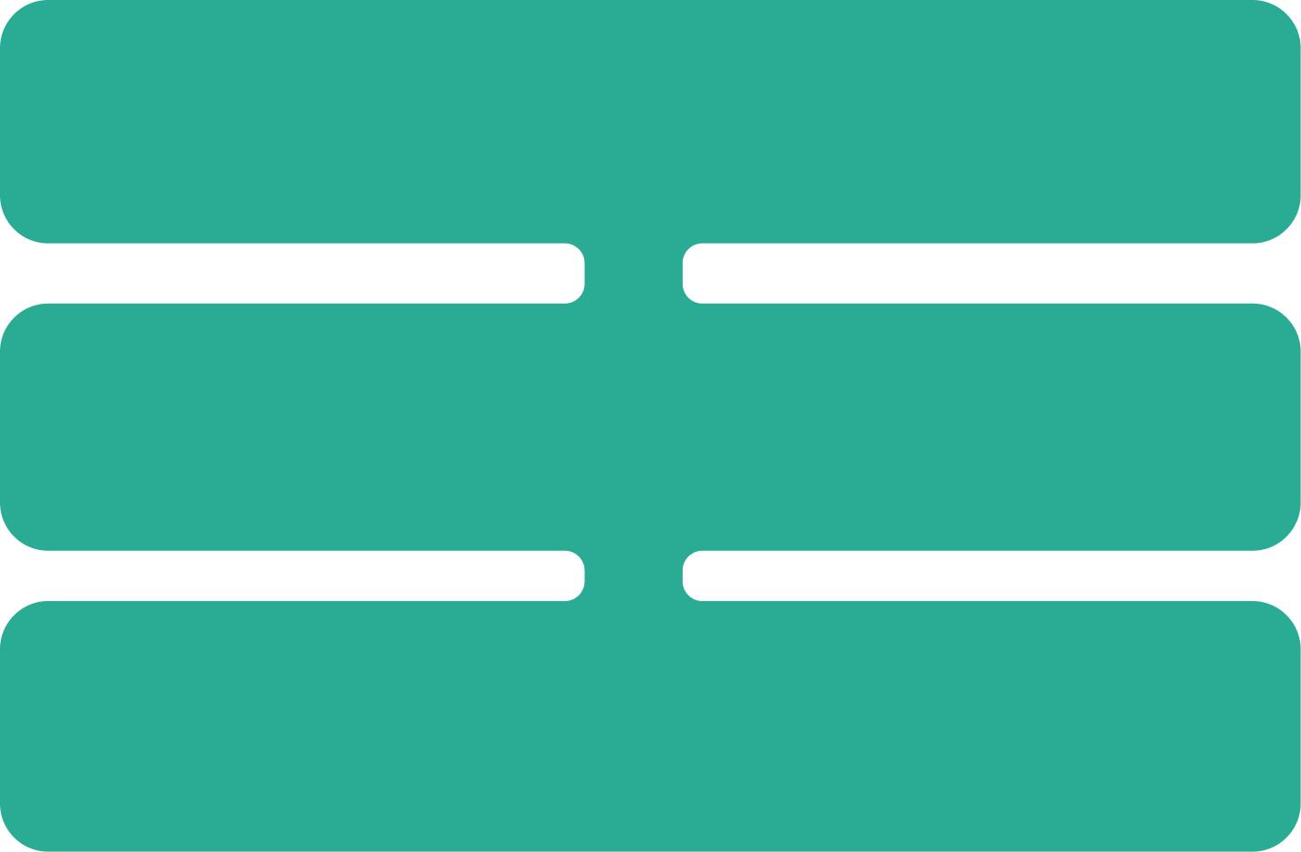 A turquoise hamburger icon with three horizontal black lines
