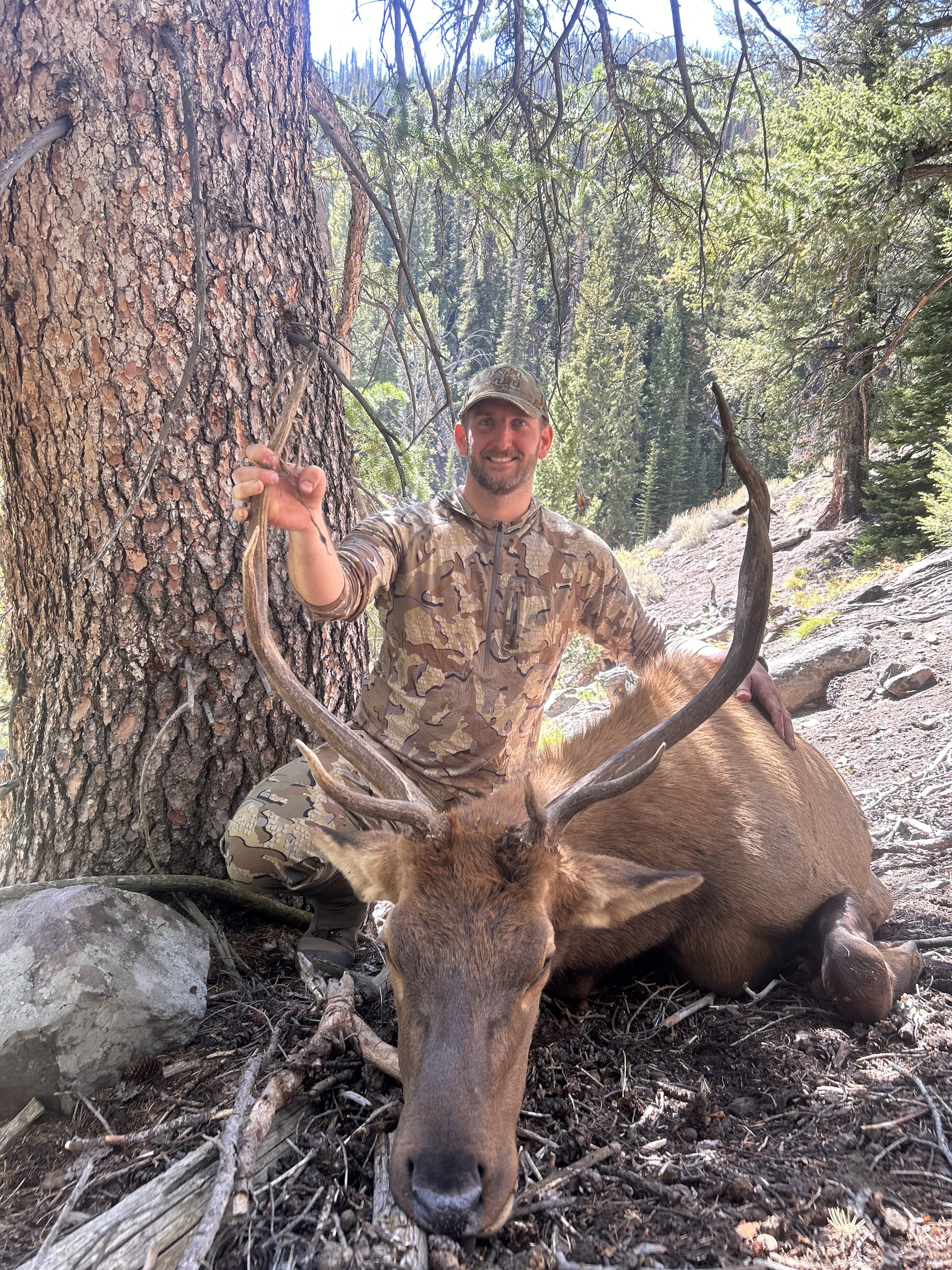 Successful archery elk hunter