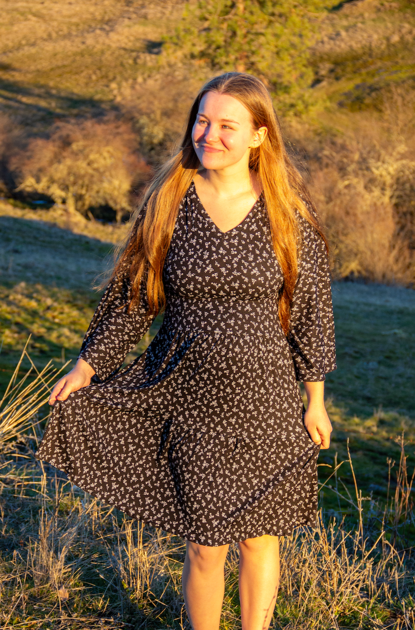 Moonlit Wildflower Mini Dress