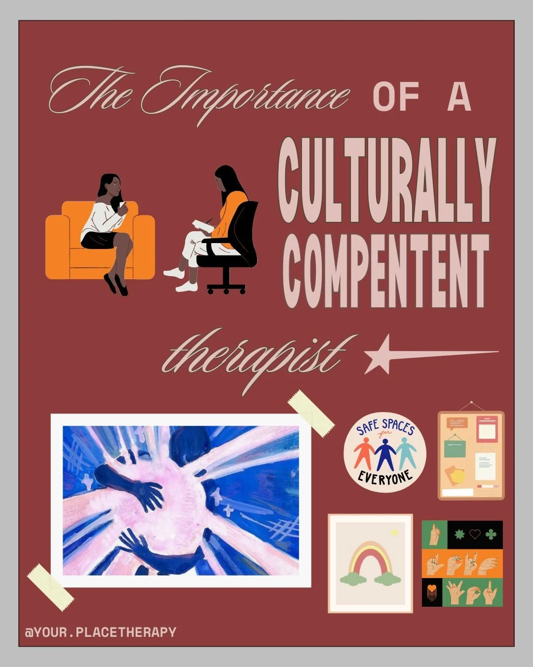 Hope everybody is having a great Thursday so far! Let&rsquo;s talk about culturally competent therapists and the feeling of safety 💚 
-
-
#culturallycompetent #bipoc #bipocmentalhealth #safety #explore