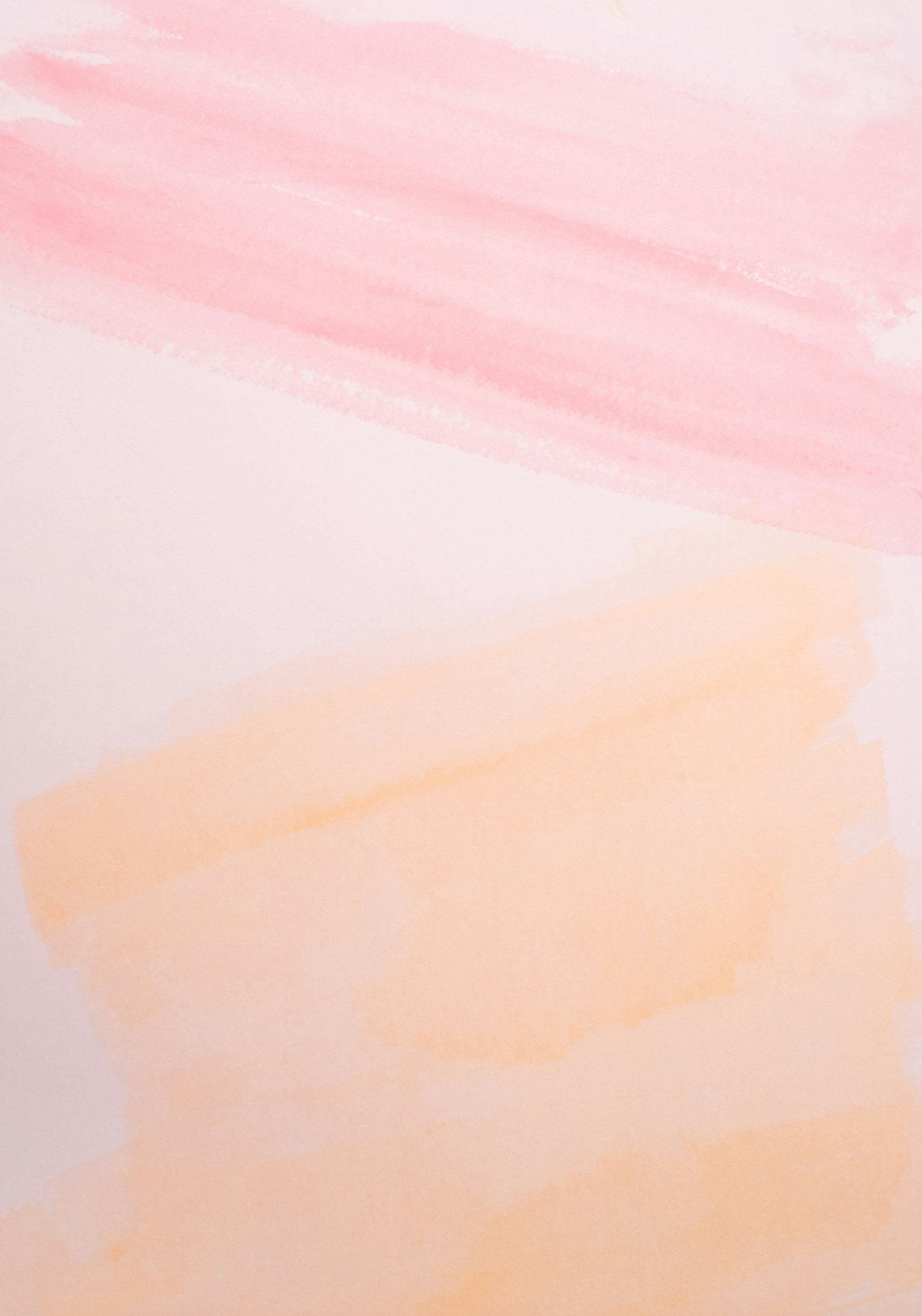 Abstract watercolor background with soft pink, peach, and cream colors.