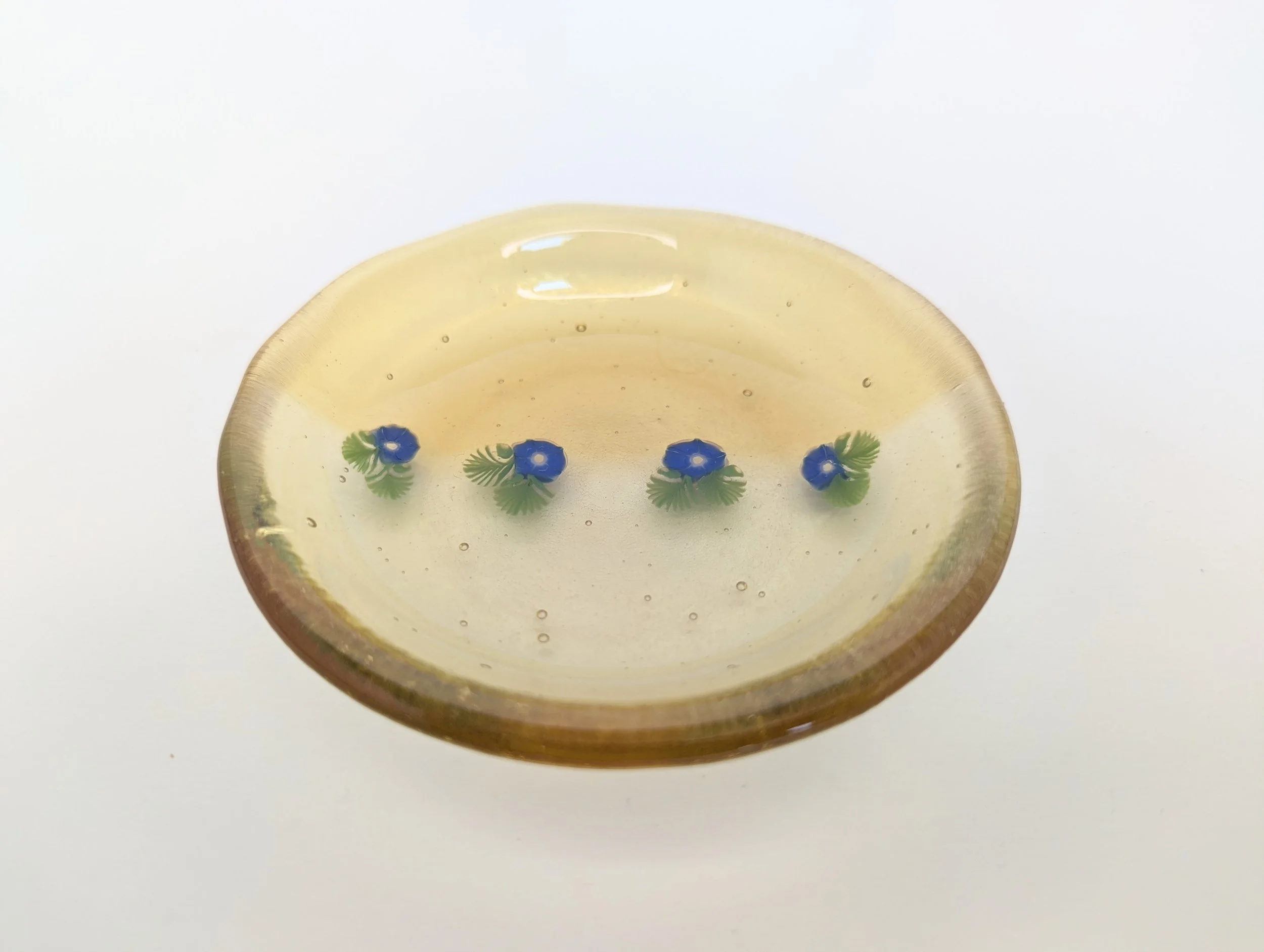 Trinket Dish - Yellow Flowers