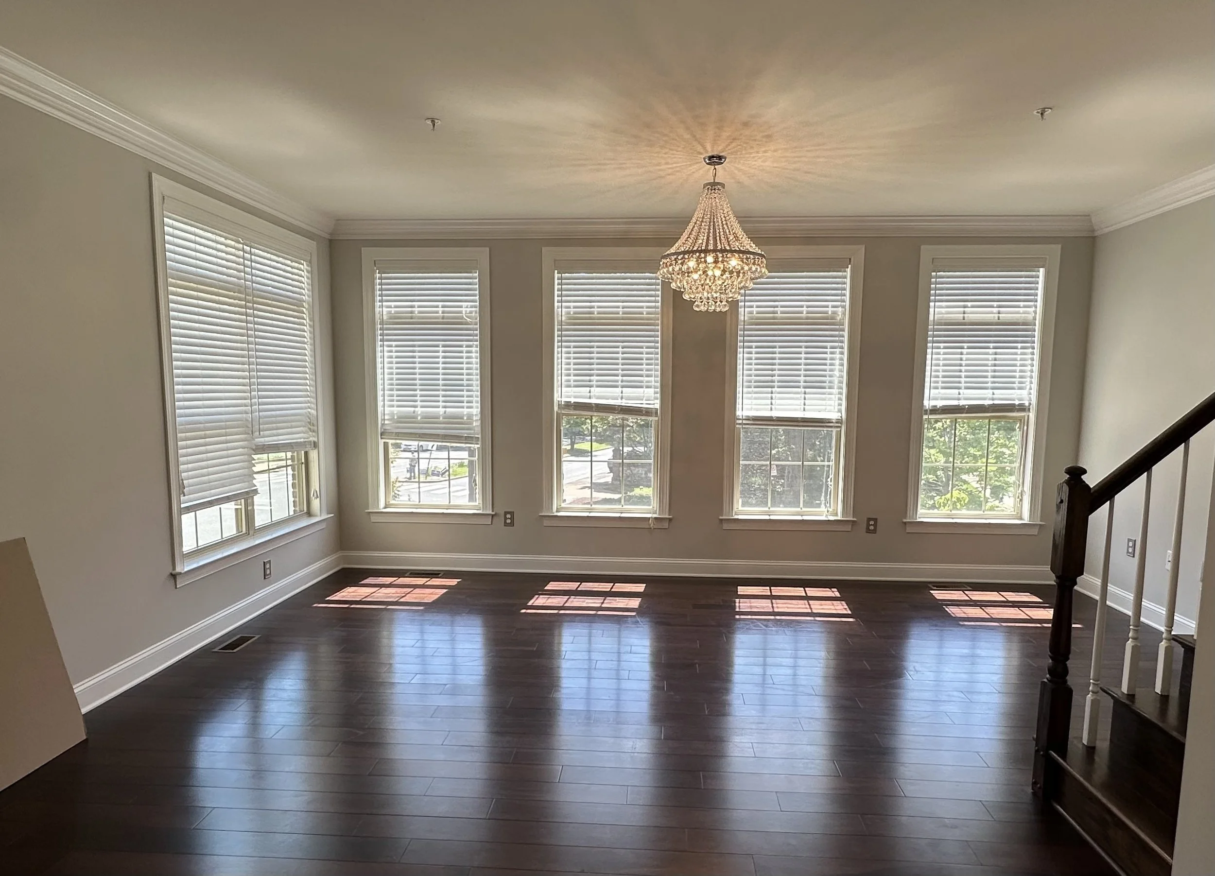 Renata Briggman staging transformation in Arlington, VA before photo of the living room.