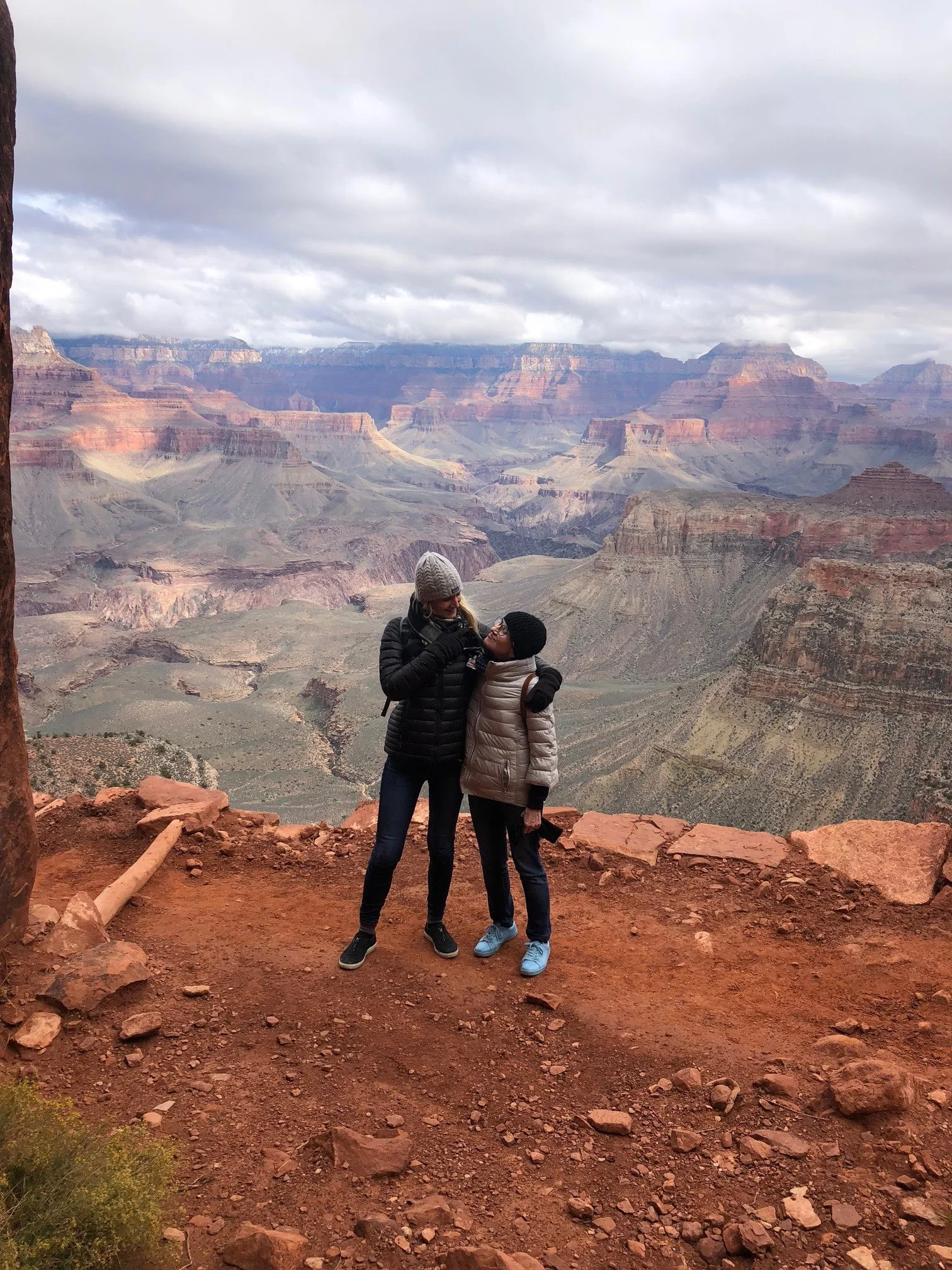 Renata Briggman and Nijole Saltenyte in Grand Canyon.