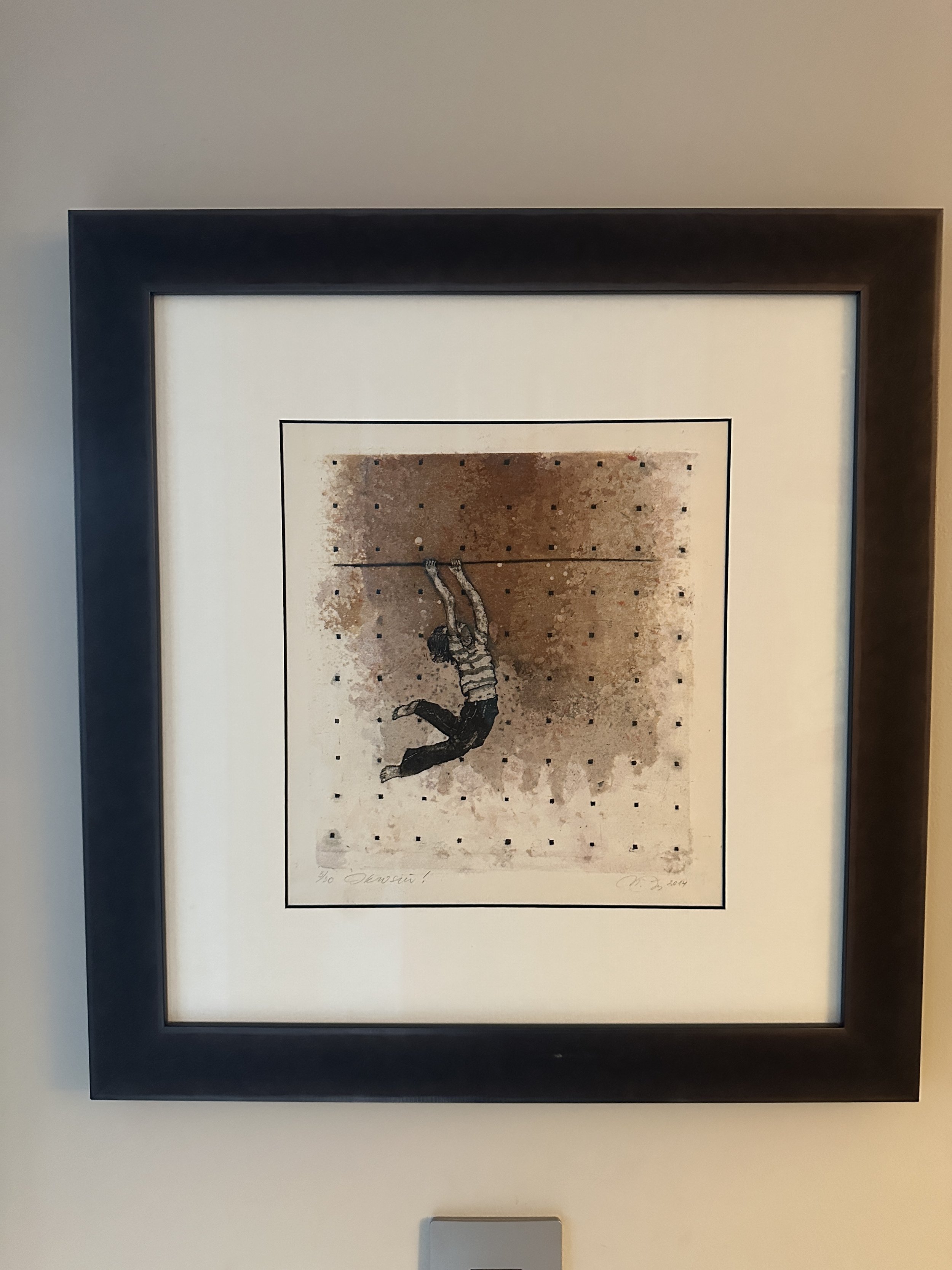 Nijole Saltenyte's art at Renata Briggman's home called "I will fly"