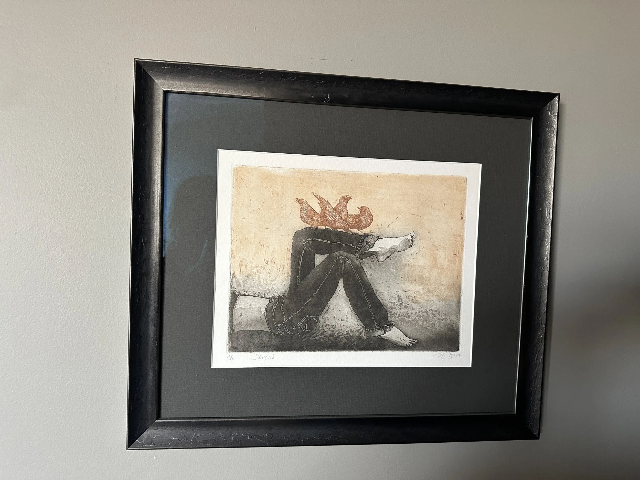 Nijole Saltenyte art at Renata Briggman's home. Called Rest.