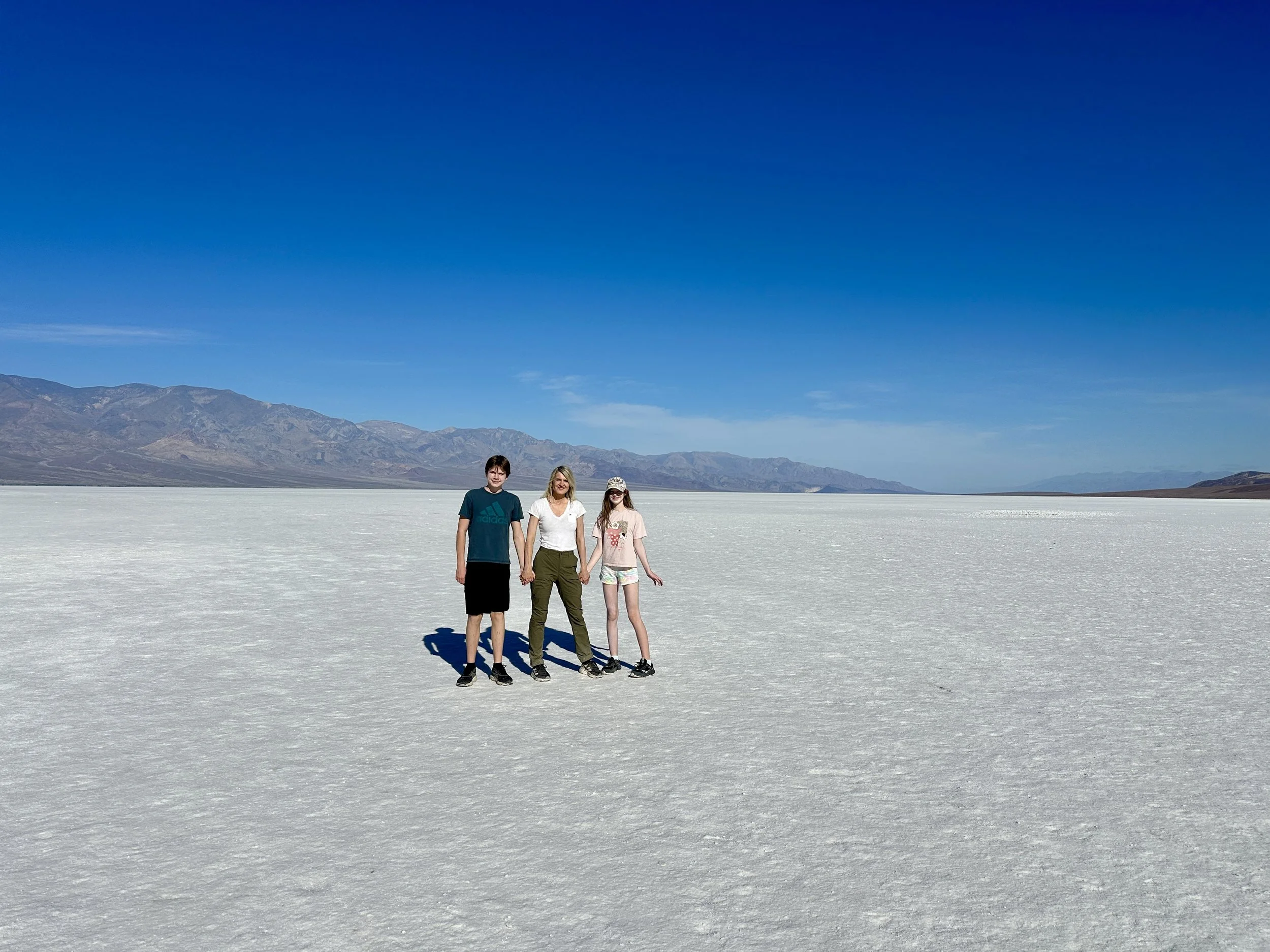 Renata Briggman and her children in Death Valley for spring break in 2026