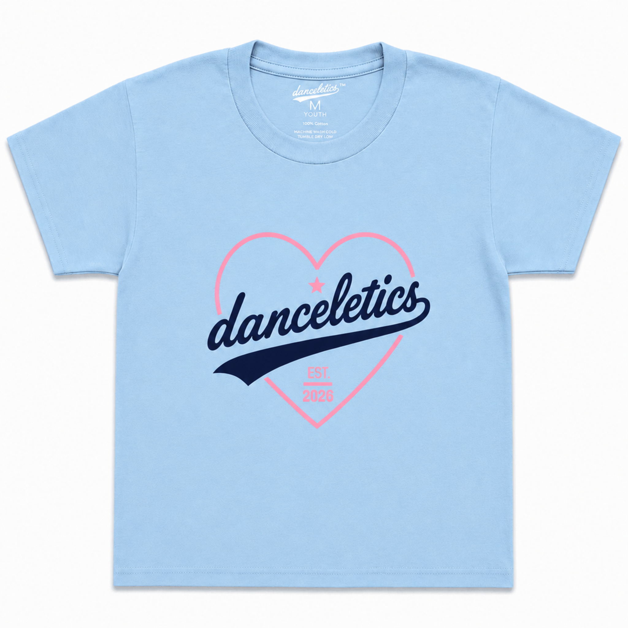 Danceletics Heart Tee Light Blue
