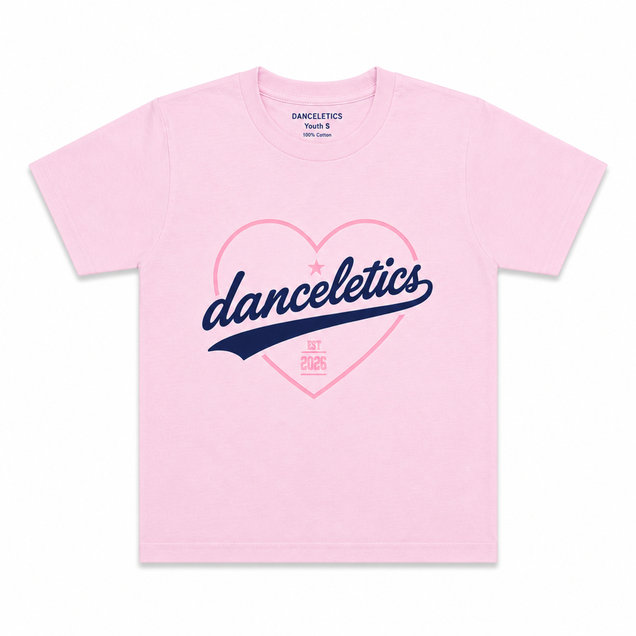 Danceletics Heart Tee Light Pink