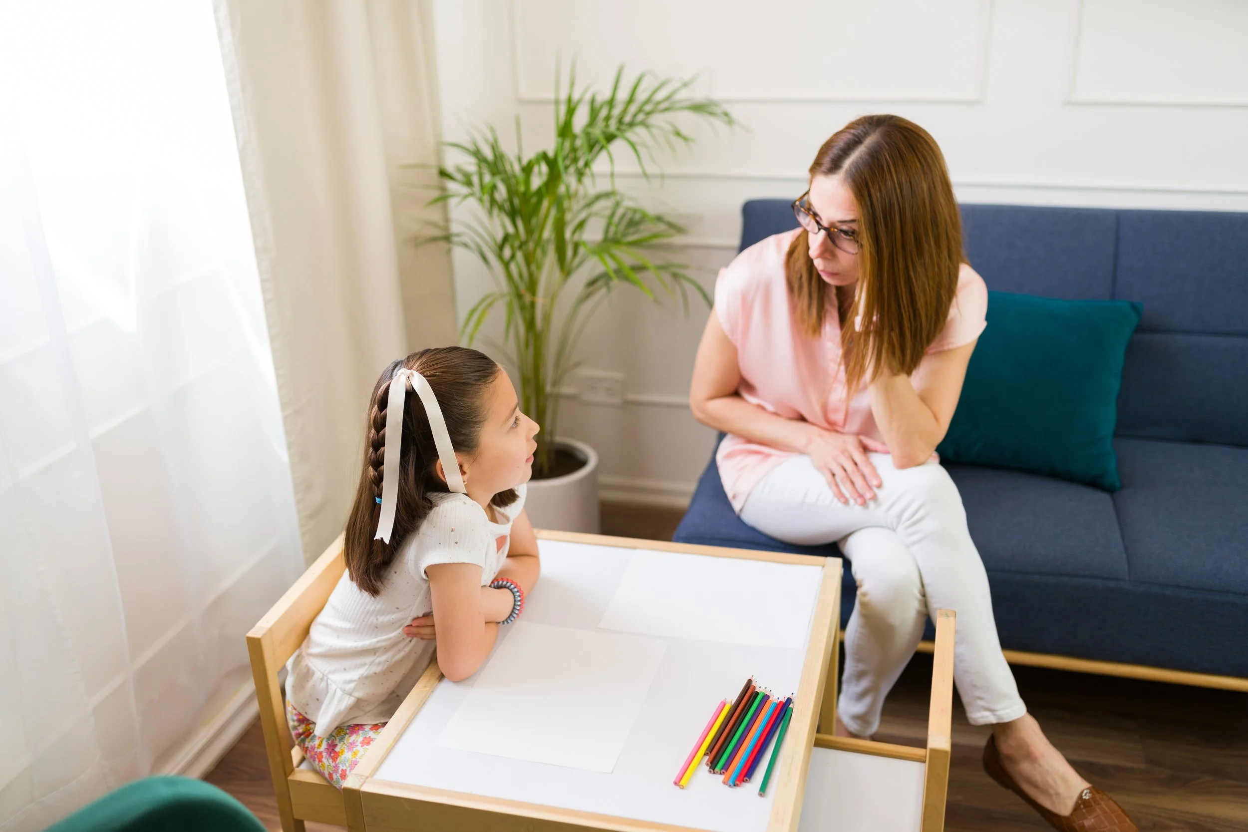 a child getting cognitive testing in Friendship Heights Washington DC